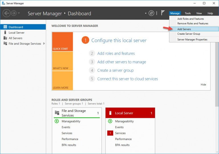 How to Add Multiple Servers in Windows Server 2016? - Tactig