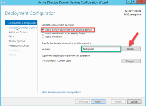 Add Additional Domain Controller to Existing Domain step by step - Tactig